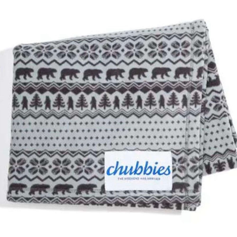 Chubbies fleece throw blanket. 5’ x 4’. Brand new in original packaging